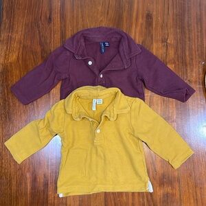Janie and Jack | Bundle of 2 LS Polos 6-12M